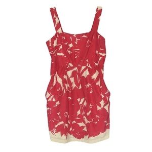 Vintage Y2K Banana Republic Womens Silk Floral Print Sleeveless Dress Sz 12P NWT